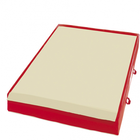 TRADITIONAL LANDING MAT FOR RINGS - BEAM - ASYMMETRIC, PARALLEL AND HIGH BARS - WITH BIB ACROSS WIDTH - 200 x 200 x 20 cm