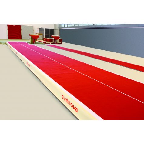 PISTE D'ACROBATIE ACROFLEX RÉGLABLE EN ÉLASTICITÉ - 12 x 2 m - AVEC JONCTION FOSSE