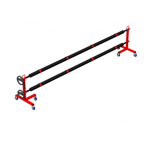 DOUBLE REEL TROLLEY FOR CARPET - 4 M
