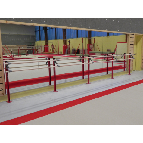 SUPPORT DE BARRE À DANSER - AVEC POTENCE DOUBLE (*)