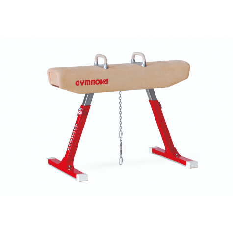 CHEVAL D'ARÇONS DE COMPÉTITION - CORPS CUIR VÉRITABLE - Homologué FIG (OCCASION)
