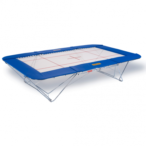 TRAMPOLINES GRAND MASTER - CAMA DE 13 x 13 mm - SOPORTES DE TRANSPORTE CON ELEVADOR Y RUEDAS SAFE & COMFORT