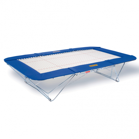 TRAMPOLINE GRAND MASTER - TOILE 45 x 45 mm - CHARIOTS ELEVATEURS A ROULETTES