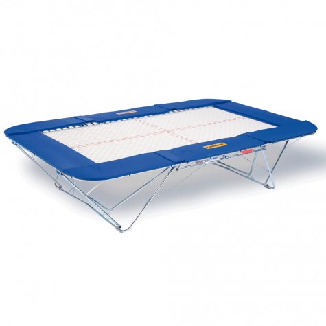 TRAMPOLINE MASTER - TOILE 45 x 45 mm - CHARIOTS ELEVATEURS A ROULETTES