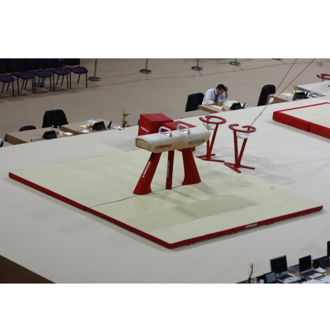 SET OF LANDING MATS FOR COMPETITION POMMEL HORSE - 16 m² - FIG Approved