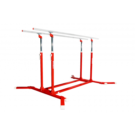 « LIVERPOOL » COMPETITION PARALLEL BARS WITH REINFORCED FRAME & NATURAL FIBRE HAND-RAILS - FIG Approved