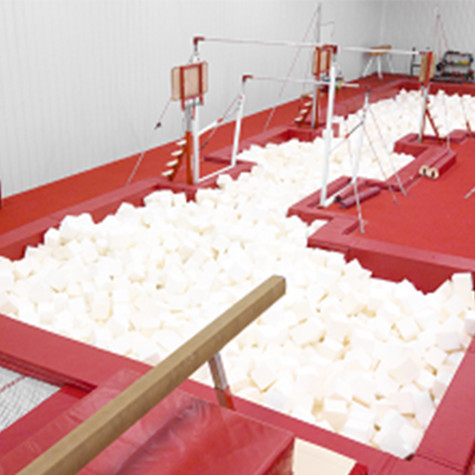 NEW GENERATION SUNKEN LANDING PIT WITH FOAM CUBES (*)
