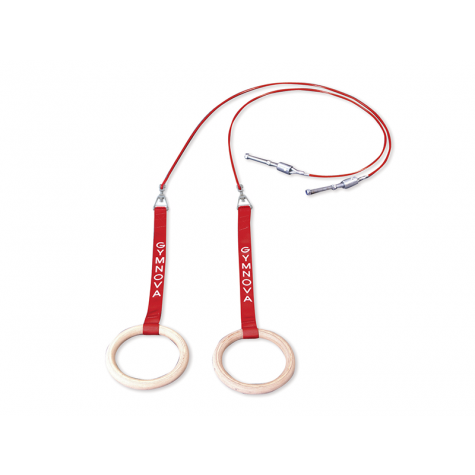 PAR DE ANILLAS CON REGLAJE + CABLES PARA PÓRTICO DE ANILLAS DE COMPETICIÓN REF. 3700