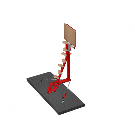 PIVOTING ACCESS PLATFORM FOR PIT-MOUNTED RINGS WITHOUT BEDDING (*)