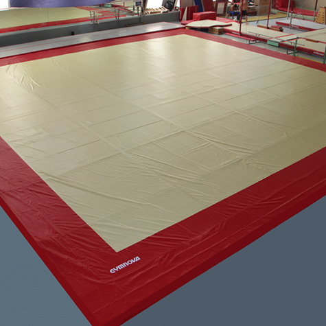 Two-coloured PROTECTIVE PVC COVER FOR EXERCISE FLOOR - 14 x 14 m