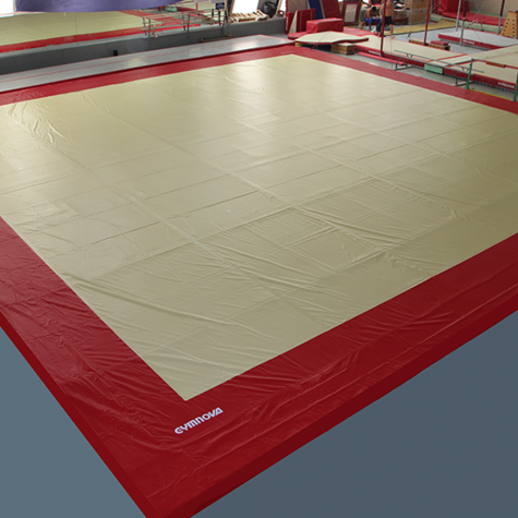 BÂCHE DE RECOUVREMENT BICOLORE POUR PRATICABLE EN PVC LISSE - 14 x 14 m