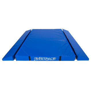 LARGE TRAMPOLINES SAFETY MATS WITH DOUBLE WEDGE – DIMENSIONS: 300 x 280 cm – THE UNIT