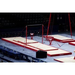 SET OF LANDING MATS FOR COMPETITION HIGH BAR - WITH TOP MATS - 37.50 m² - FIG Approved