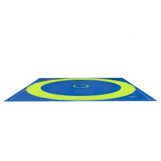 TAPIS DE LUTTE COLLÈGE AVEC SOUS-COUCHE MOUSSE NUE - 600 x 600 x 5,5 cm