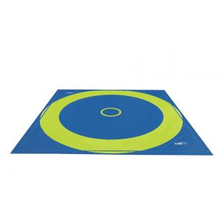 SCHOLASTIC WRESTLING MAT WITH ROLL-UP TRACK BASE LAYER -  600 x 600 x 3,5 cm