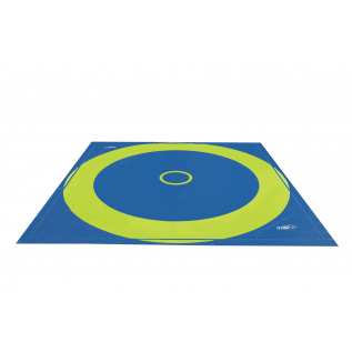 SCHOLATIC WRESTLING MAT WITH ROLL-UP TRACK BASE LAYER - 1000 x 1000 x 3,5 cm